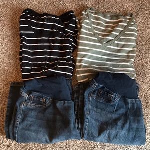 Lot of Small and Medium maternity clothes